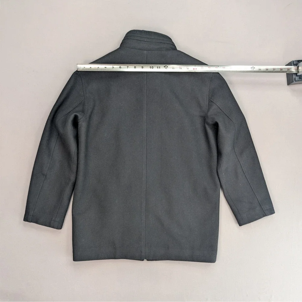 Tumi Tech Black Wool Blend Jacket Zip Insert Size S